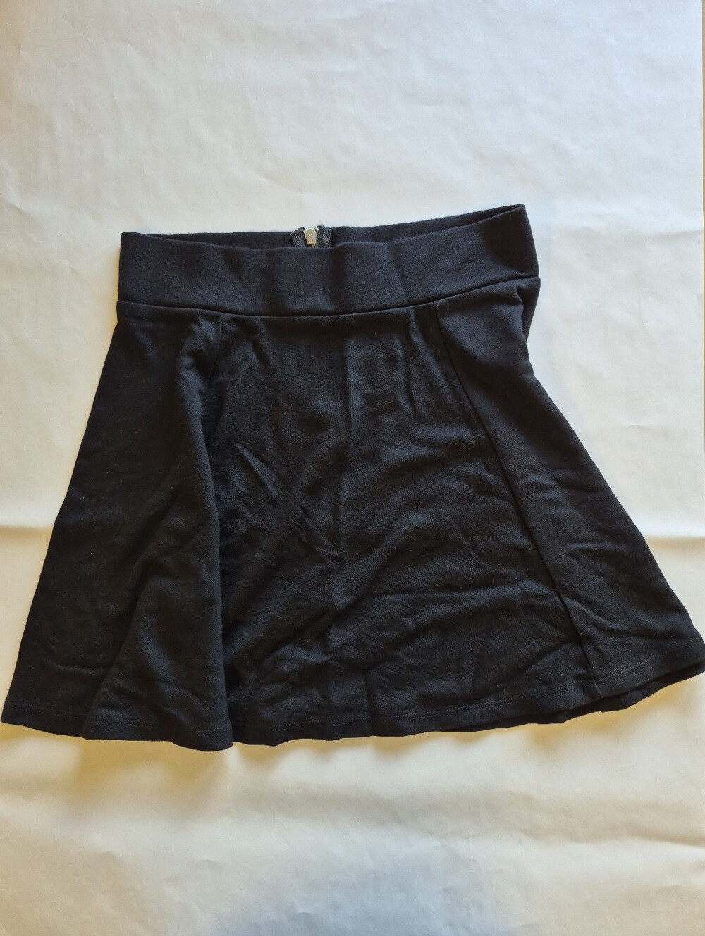 Black Skater Pleated Flare Out Skirt